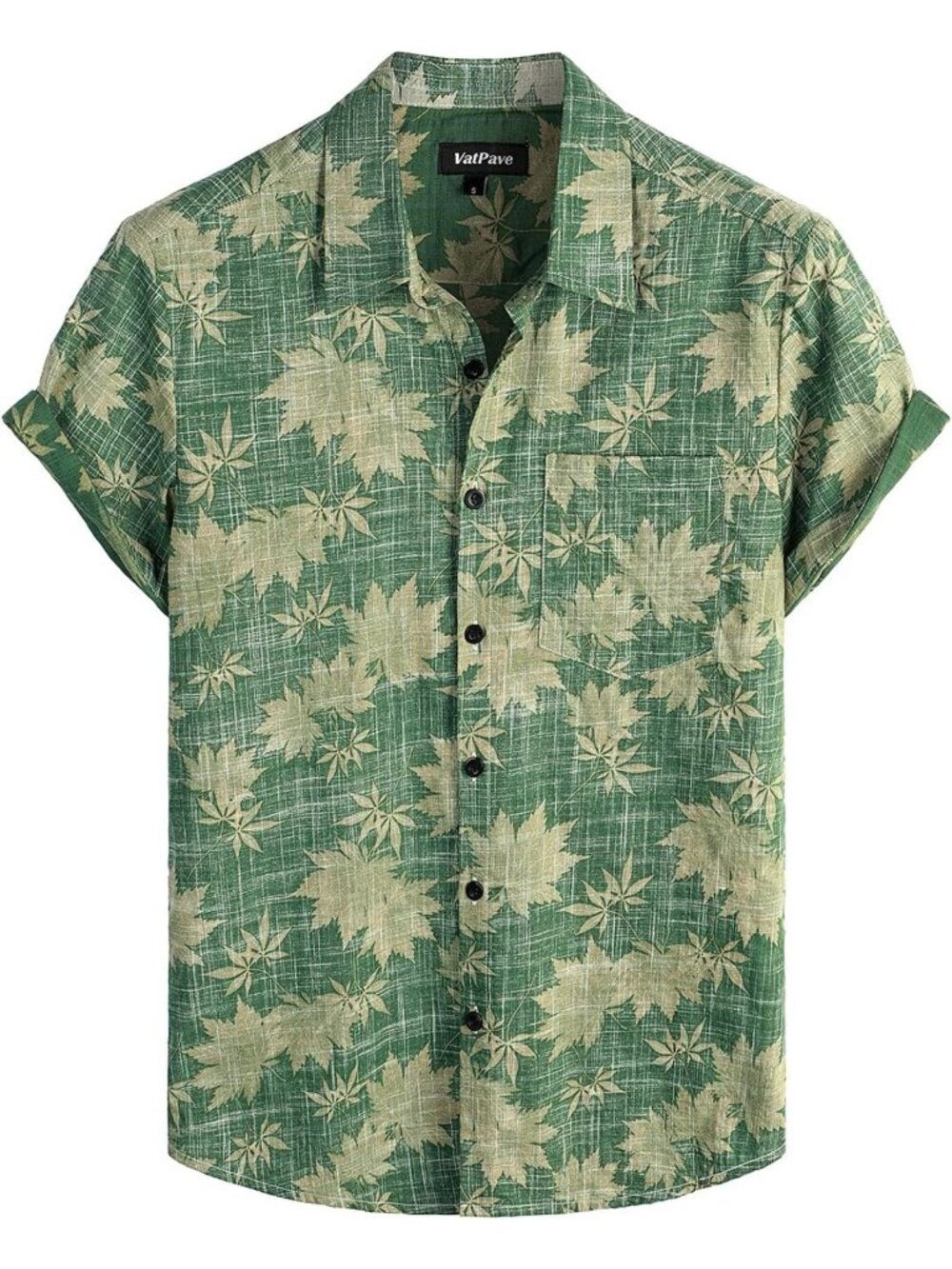 Stylish Men's Hawaiian Shirt - Casual Summer Short Sleeve Button Down Top - Picture 1 of 7